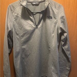 The North Face Heather Gray Zip-Up Jacket